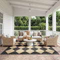 Nuloom Outdoor Performance Collection Sabina Dark Grey/Ivory, 2' x 3', Soft, High Traffic, Stain Resistant, Easy Clean, Durable Area Rug for Indoor/Outdoor Patio, Deck, Porch, Garden, Courtyard