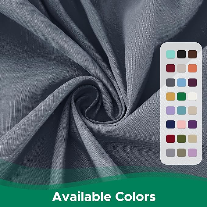 Biscaynebay Wrap Around Bed Skirts for Queen Beds 14" Drop, Dark Grey Adjustable Elastic Dust Ruffles Easy Fit Wrinkle & Fade Resistant Silky Luxurious Fabric Solid Machine Washable