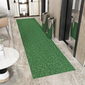 Ottomanson 2' x 23' Hallway Runner with Scraper Pile Extra Durable Non-Slip Rug Mat for Indoor & Outdoor Use - Ideal for Kitchen, Entryway, Patio & Garage - High-Traffic Carpet, Green