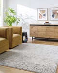 Livabliss x Our PNW Home Cascade Minimalist Area Rug, 6'7" x 9', Brown