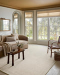 Loloi Magnolia Home by Joanna Gaines Henley Collection HNY-01 Ivory/Smoke 2'-6" x 9'-6" Runner Rug