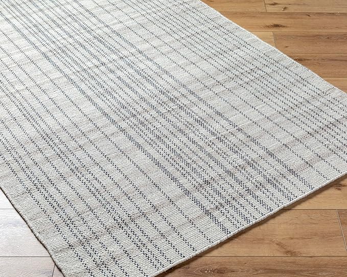 Mark&Day Wool Rugs, 5x7 Ishaq Cottage Slate Area Rug, Grey Silver Carpet for Living Room, Bedroom or Kitchen (5' x 7'6")