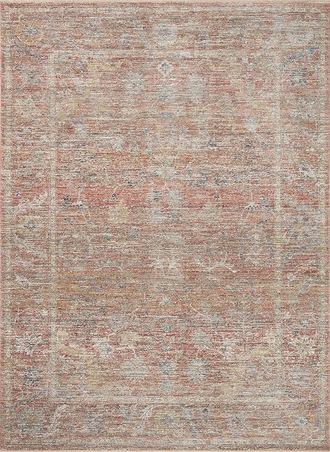 Loloi Magnolia Home by Joanna Gaines Millie Collection MIE-04 Sunset/Multi 2'-3" x 3'-10", .25" Pile Height, Accent Rug
