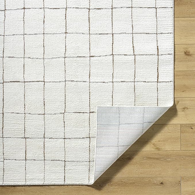 Livabliss x Our PNW Home Cascade Minimalist Area Rug, 9'2" x 12', Ivory