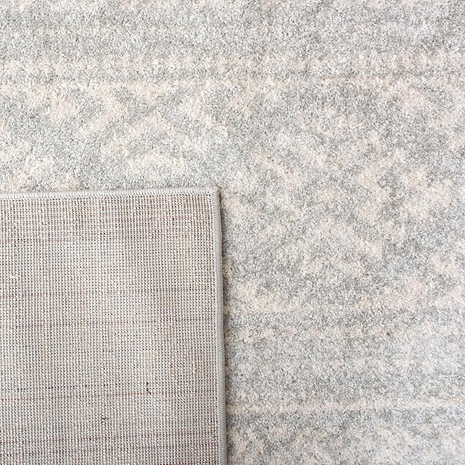 SAFAVIEH Tulum Collection Runner Rug - 2' x 11', Light Grey & Ivory, Moroccan Boho Tribal Design, Non-Shedding & Easy to Clean, Ideal for Living Room, Hallway, Foyer, Entryway, Bedroom (TUL272F)