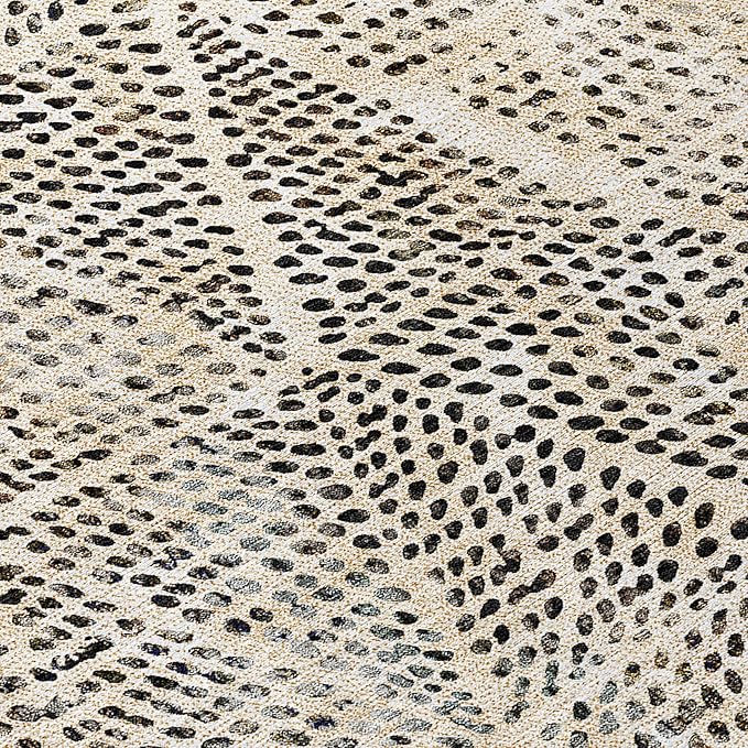 Addison Rugs Chantille ACN591 Beige 5' x 7'6" Indoor Outdoor Area Rug, Easy Clean, Machine Washable, Non Shedding, Bedroom, Living Room, Dining Room, Kitchen, Patio Rug