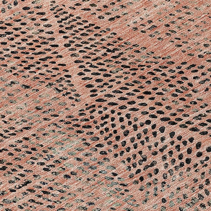 Addison Rugs Chantille ACN591 Salmon 9' x 12' Indoor Outdoor Area Rug, Easy Clean, Machine Washable, Non Shedding, Bedroom, Living Room, Dining Room, Kitchen, Patio Rug