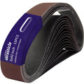 abrasticle 15-Pc 2x42in Aluminum Oxide Sanding Belts – 80/120/150/240/400 Grit