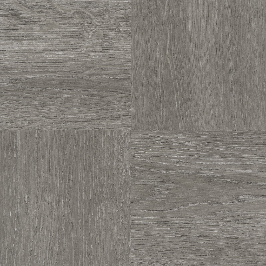 ACHIM Nexus Self-Adhesive 12-Inch Vinyl Floor Tiles – Charcoal Grey Wood Pattern, Peel & Stick