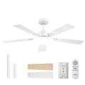 Addlon 52-Inch Ceiling Fan with Light, Remote, and Reversible DC Motor