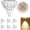 AIMEOKO MR16 LED Bulbs 3W 2700K GU5.3 12V Spotlight – 6 Pack for Landscape Recessed Track Lighting