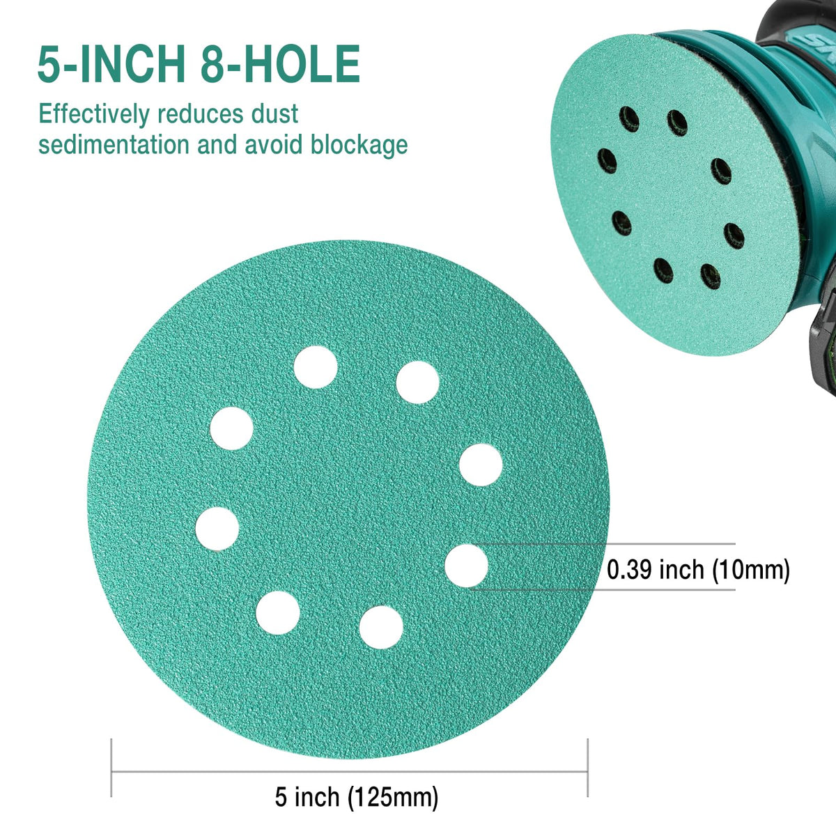 Aiyard 5-Inch 1000 Grit Wet/Dry Sanding Discs – 50 Pack for 5-Inch Random Orbital Sanders