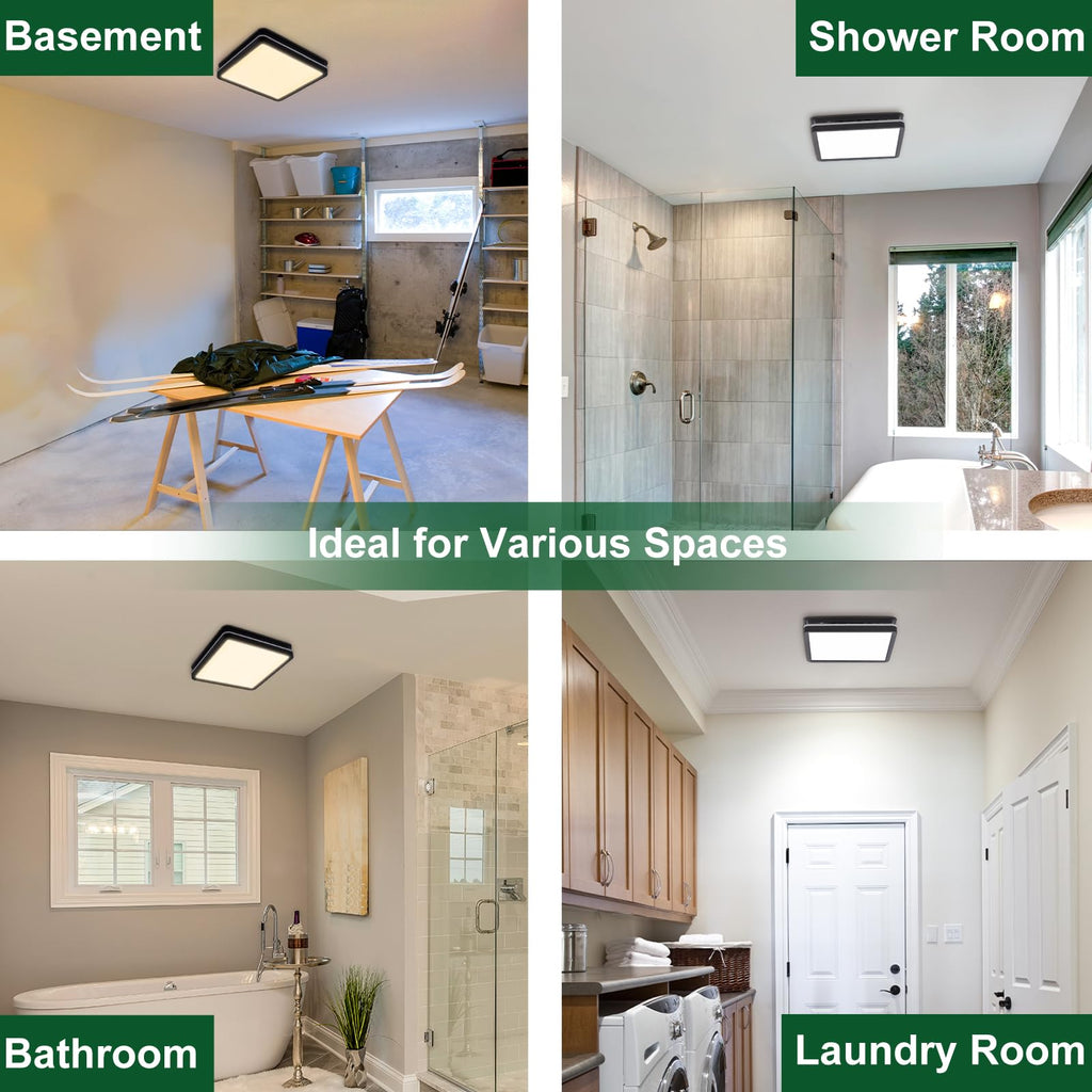 Akicon 80CFM Bathroom Exhaust Fan with Light – 3CCT LED, Nightlight, 2.0 Sones