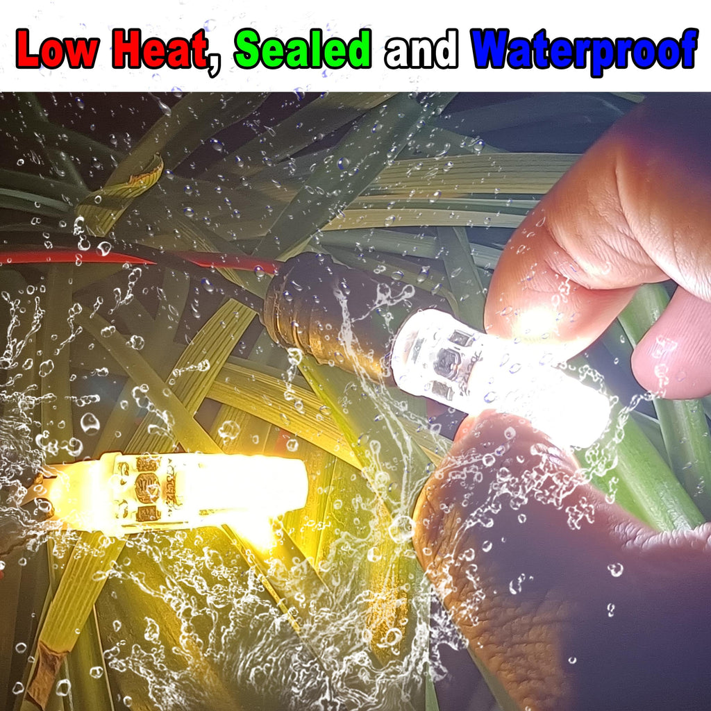 ALIDE T10 T5 LED Bulbs – 10-Pack 6000K Cool White for RV, Camper, Boat, Trunk & Dome Lights (12V)