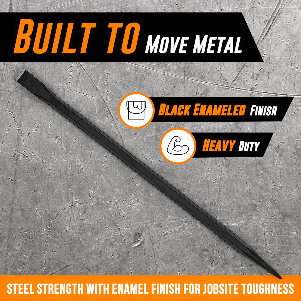 AMERICAN MUTT TOOLS – Mutt Tools 14-Inch Heavy Duty Alignment Pry Bar | Sleever Bar for Line-Up & Spud Work