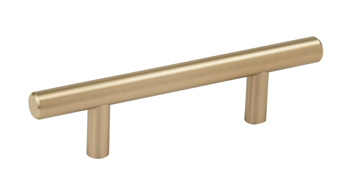 Amerock Bar Pulls 3 in (76 mm) Center-to-Center Golden Champagne – 10 Pack