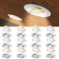 Amico 12 Pack 4-Inch Gimbal LED Recessed Downlights – 5CCT, Dimmable, CRI90+, IC Rated, 700lm