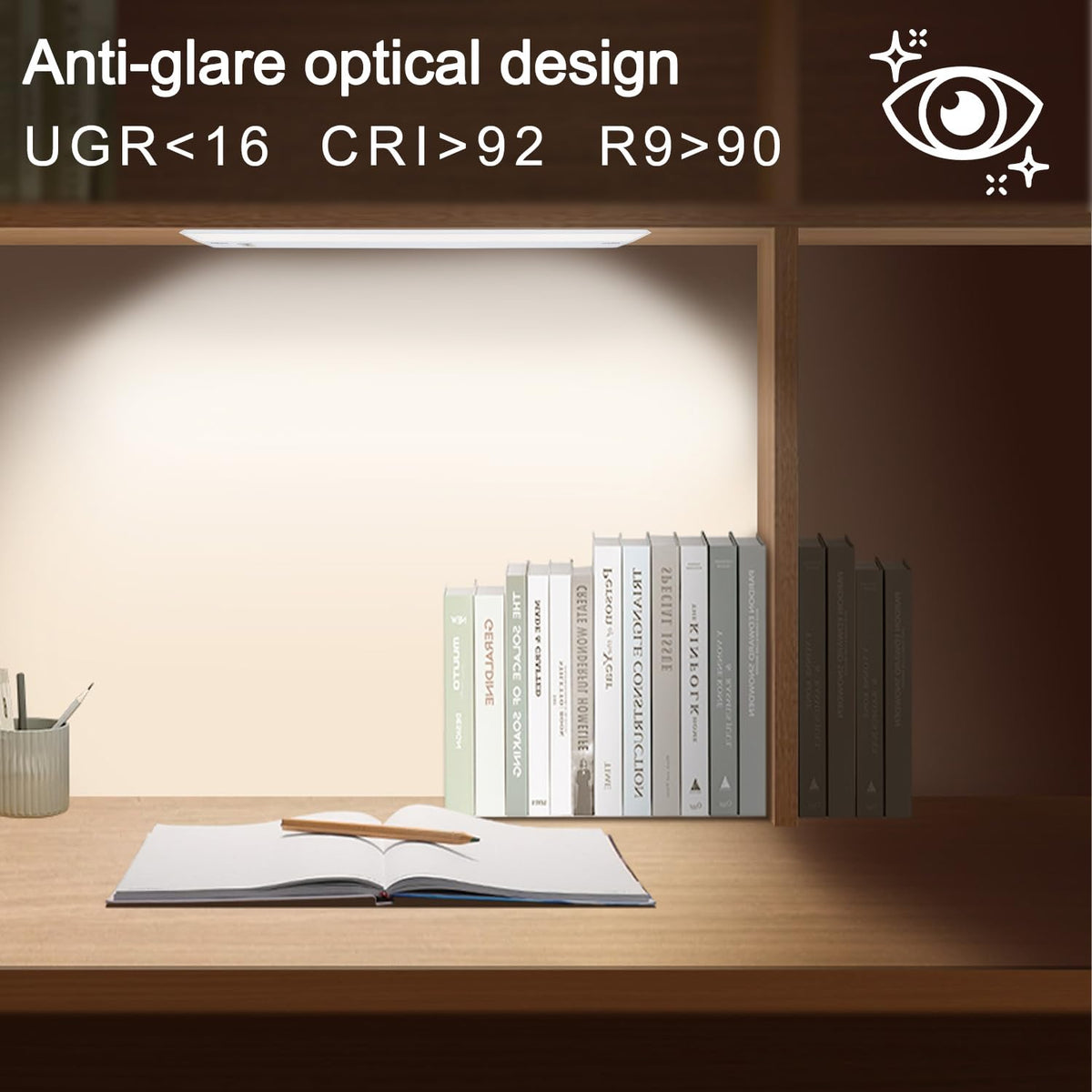 Ansen 4-Pack 24in Under-Cabinet Lighting — Dimmable LED, 2700K-5000K, CRI>92