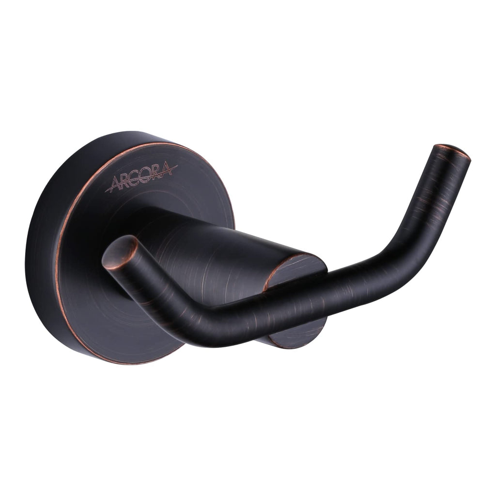 ARCORA Oil Rubbed Bronze Towel Hooks – SUS 304 Stainless Steel, Heavy-Duty Wall Mount (1 Pack)