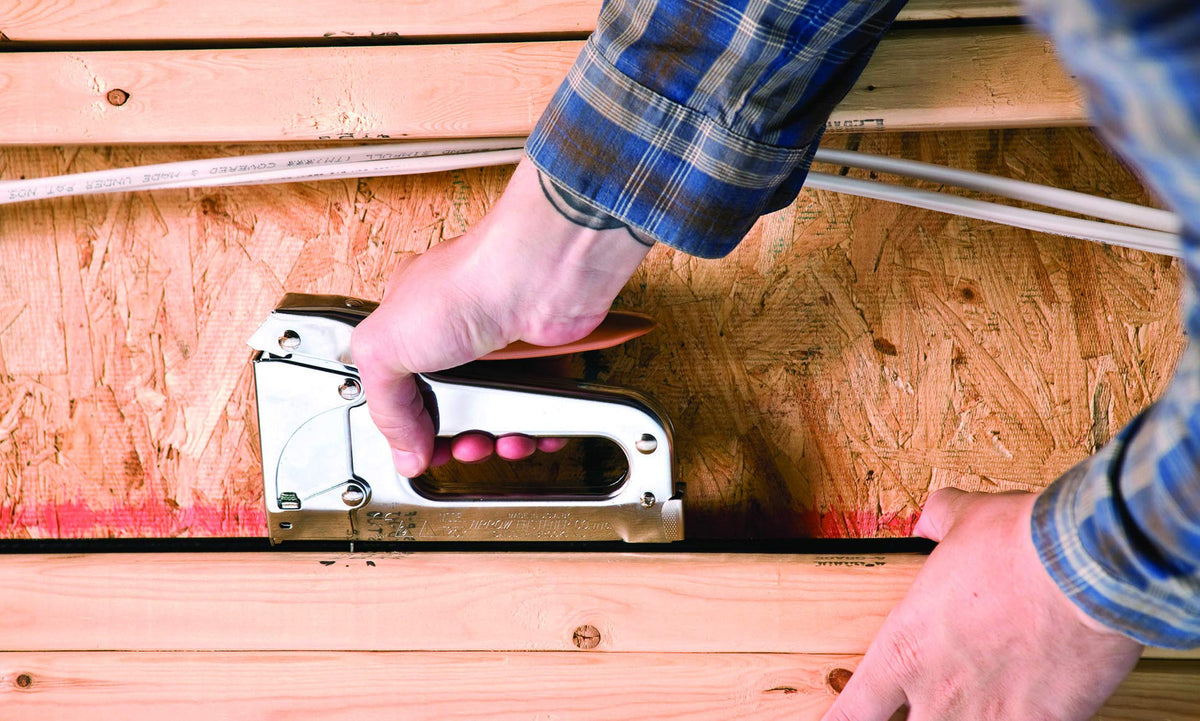 Arrow T25 Heavy Duty Staple Gun for Low Voltage Cables Up to 1/4-Inch Diameter - Silver | Arrow Fastener