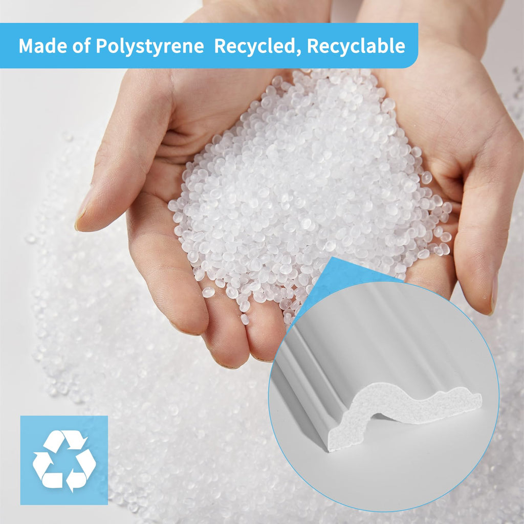 Art3d Pre-Cut Wall Molding Set (6 pcs) – Ready-to-Assemble Wainscoting Panels for Interior Walls | Glue Install