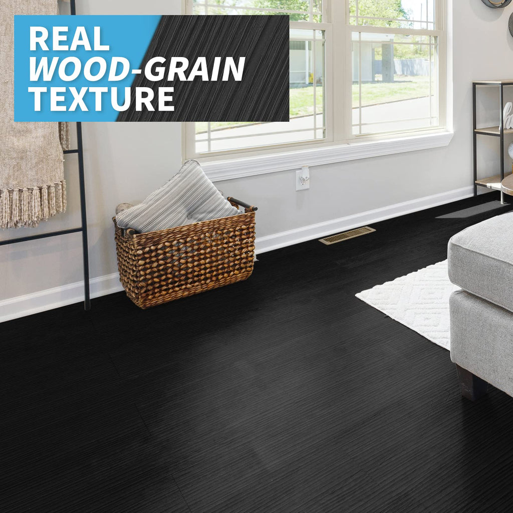 Art3d 36-Pack Peel and Stick Vinyl Floor Tiles – 54 Sq Ft Wood Look, Waterproof & Easy Install