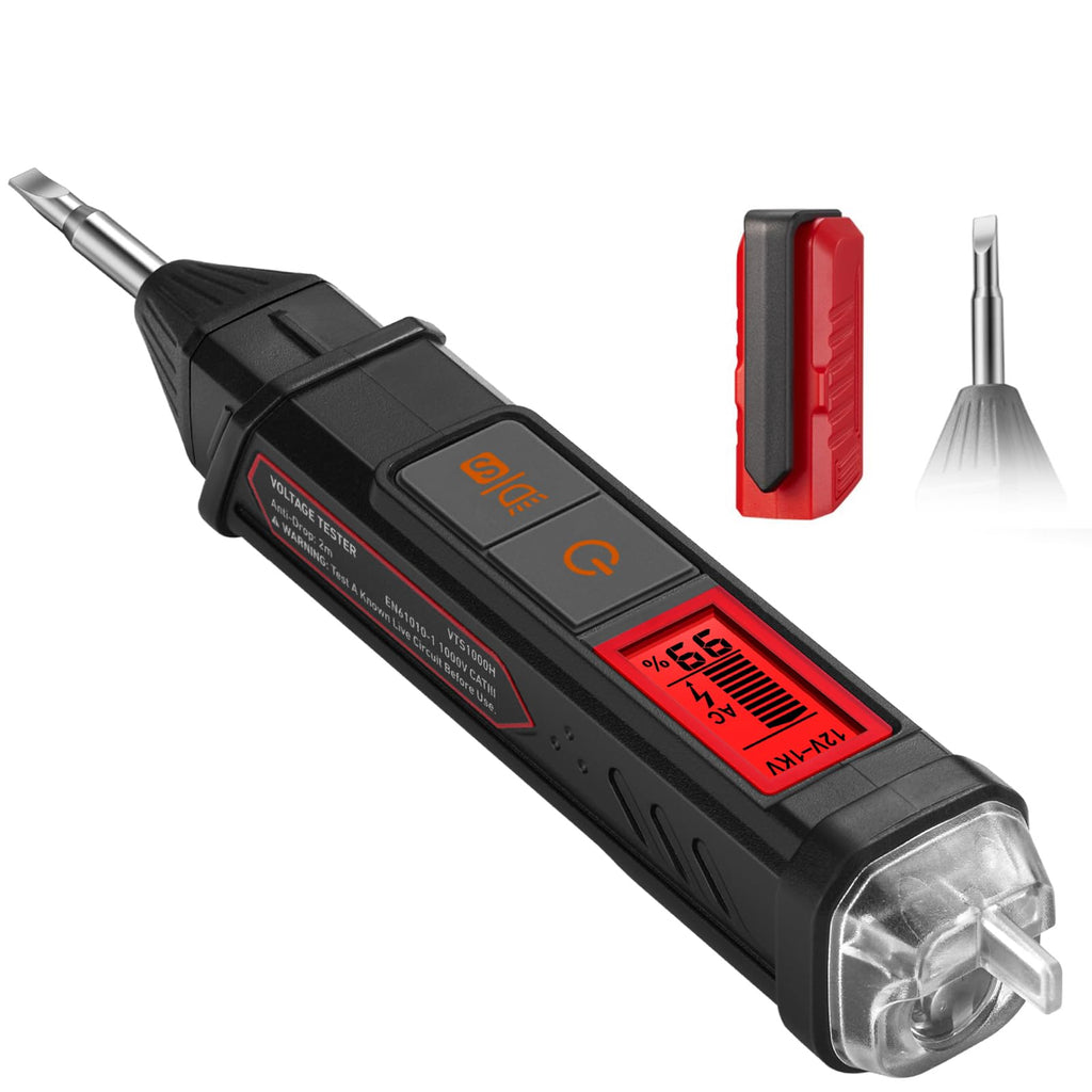 AstroAI VTS1000H Voltage Tester with Screwdriver – Non-Contact 12V–1000V