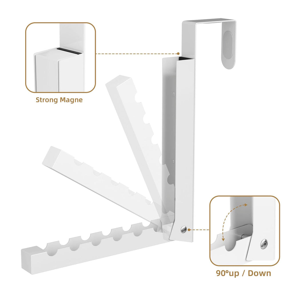 BAKON Over The Door Hanger Folding Drying Rack – 2 Pack, Space-Saving Indoor Laundry