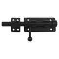 BAO YI LAI Barrel Bolt Latch – 6.3-Inch Heavy Duty Gate Lock, 304 Stainless Steel, Black