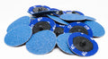 Benchmark Abrasives 2-In Quick-Change Zirconia Sanding Discs – 60 Grit, 25 Pack for Die Grinders, Drills, Deburring & Finishing