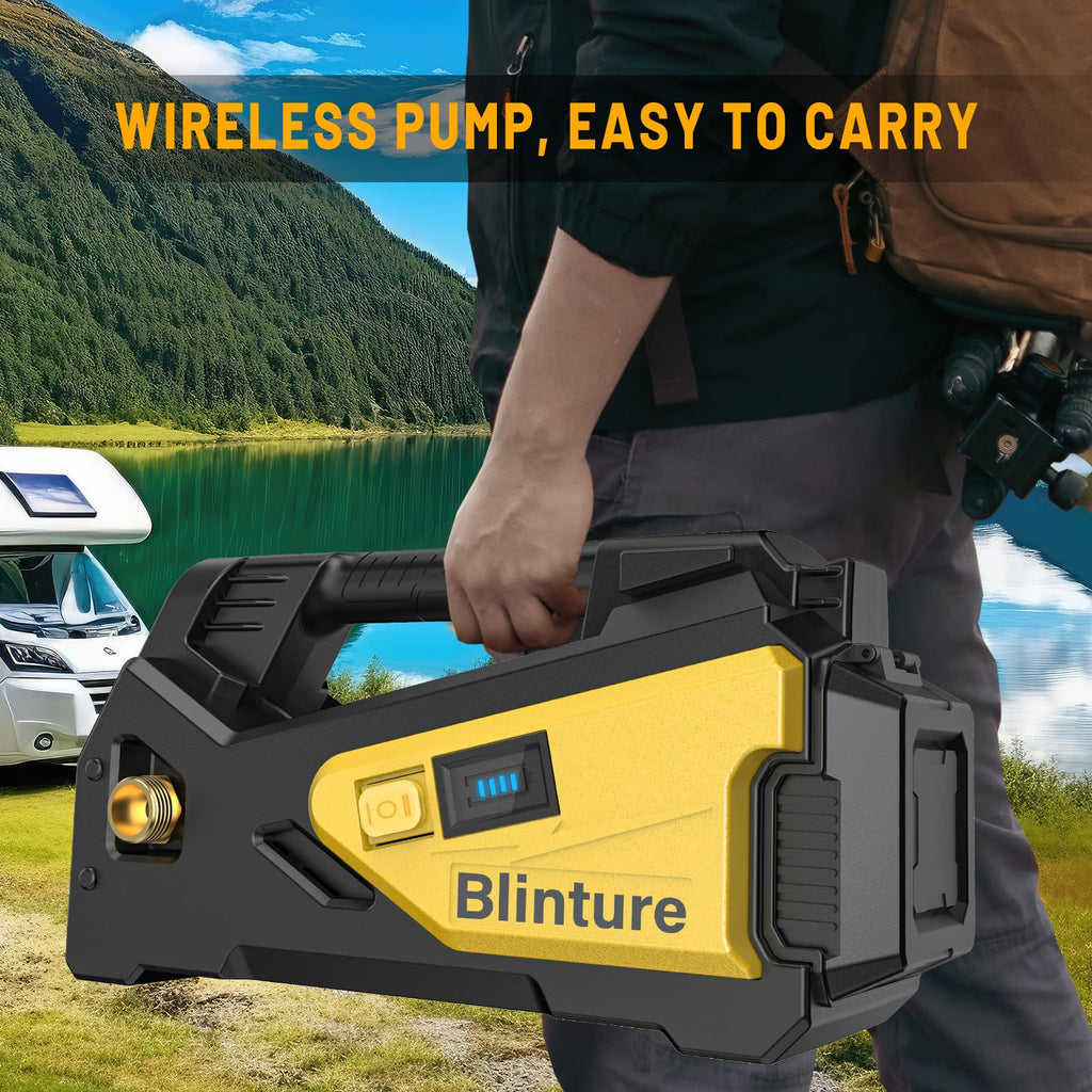 Blinture Battery-Operated Transfer Pump for DeWalt 20V | 300 GPH Cordless Water Pump