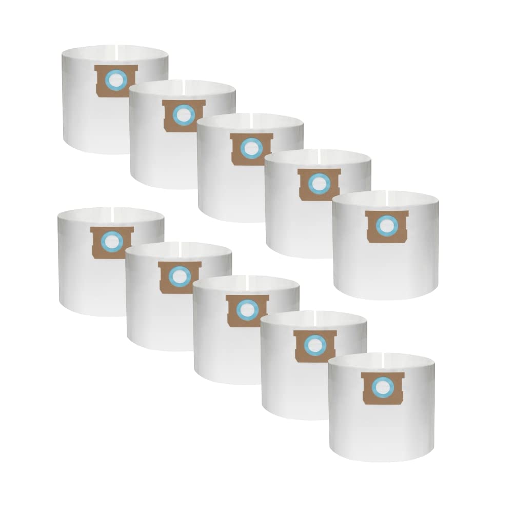 Bluemorpho 10-Pack VDBS Vacuum Bags for Vacmaster 5-6 Gallon BM36 | Wet/Dry Replacement Bags
