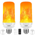 BLUEYE 2Packs Rechargeable Flame Light Bulbs with Remote – 3 Timers, USB-C Charging, Flameless Candles for Home Decor