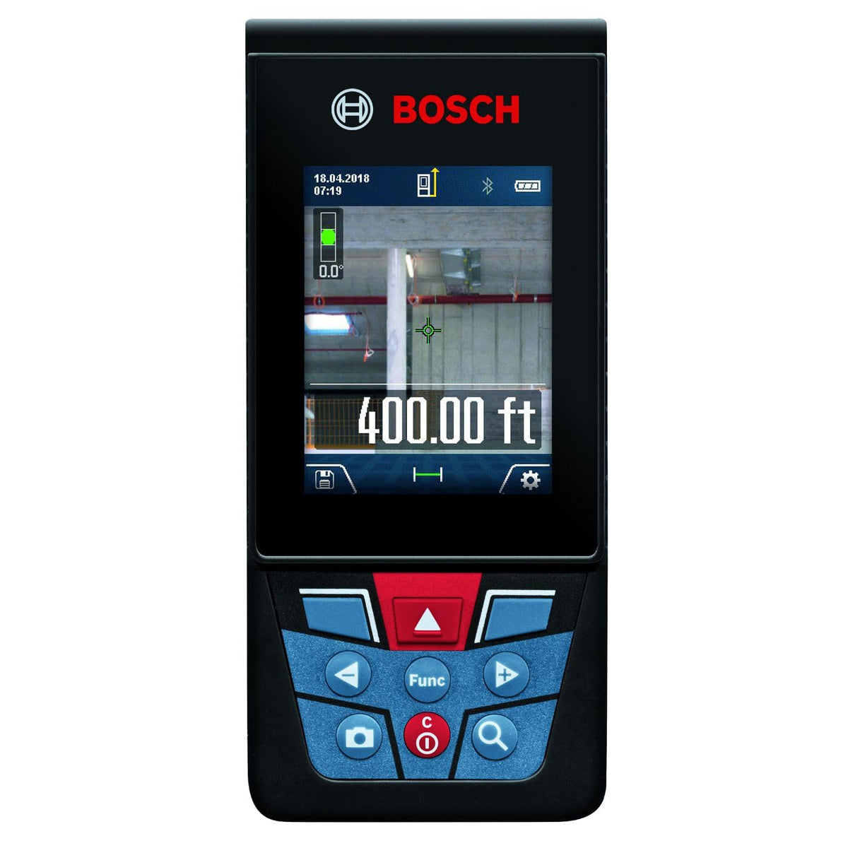 Bosch Blaze GLM400C 400 ft Outdoor Connected Laser Measure with Viewfinder | MeasureOn App