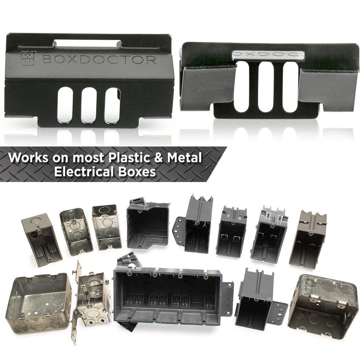 Box Doctor Repair Clips - Fix Loose Outlets and Switches (10 Pack)