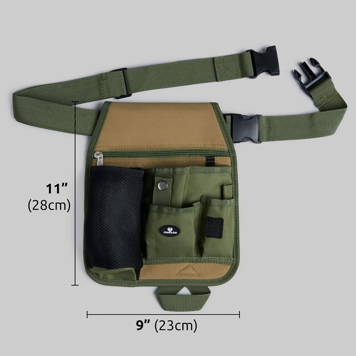 Case4Life Handy Organizer Garden Tool Pouch – Unisex Utility Belt Apron with Multiple Pockets