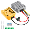 CHoiKWong 20V to 12V Step-Down Converter for Dewalt Batteries | 240W Buck, 20A Max