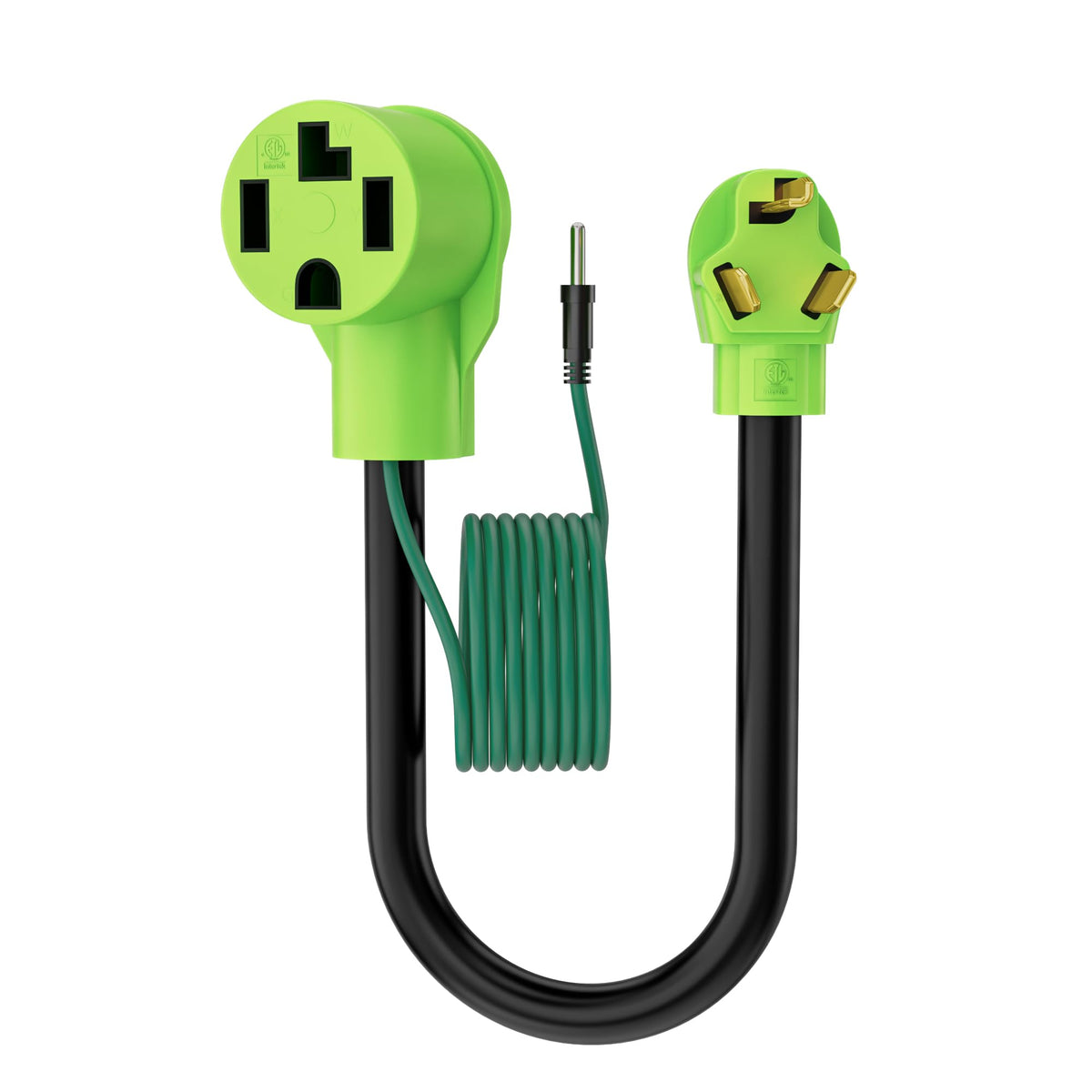 Conable 4-Prong to 3-Prong Dryer Plug Adapter | NEMA 14-30P to 10-30R, 2 ft, 30A, ETL Listed