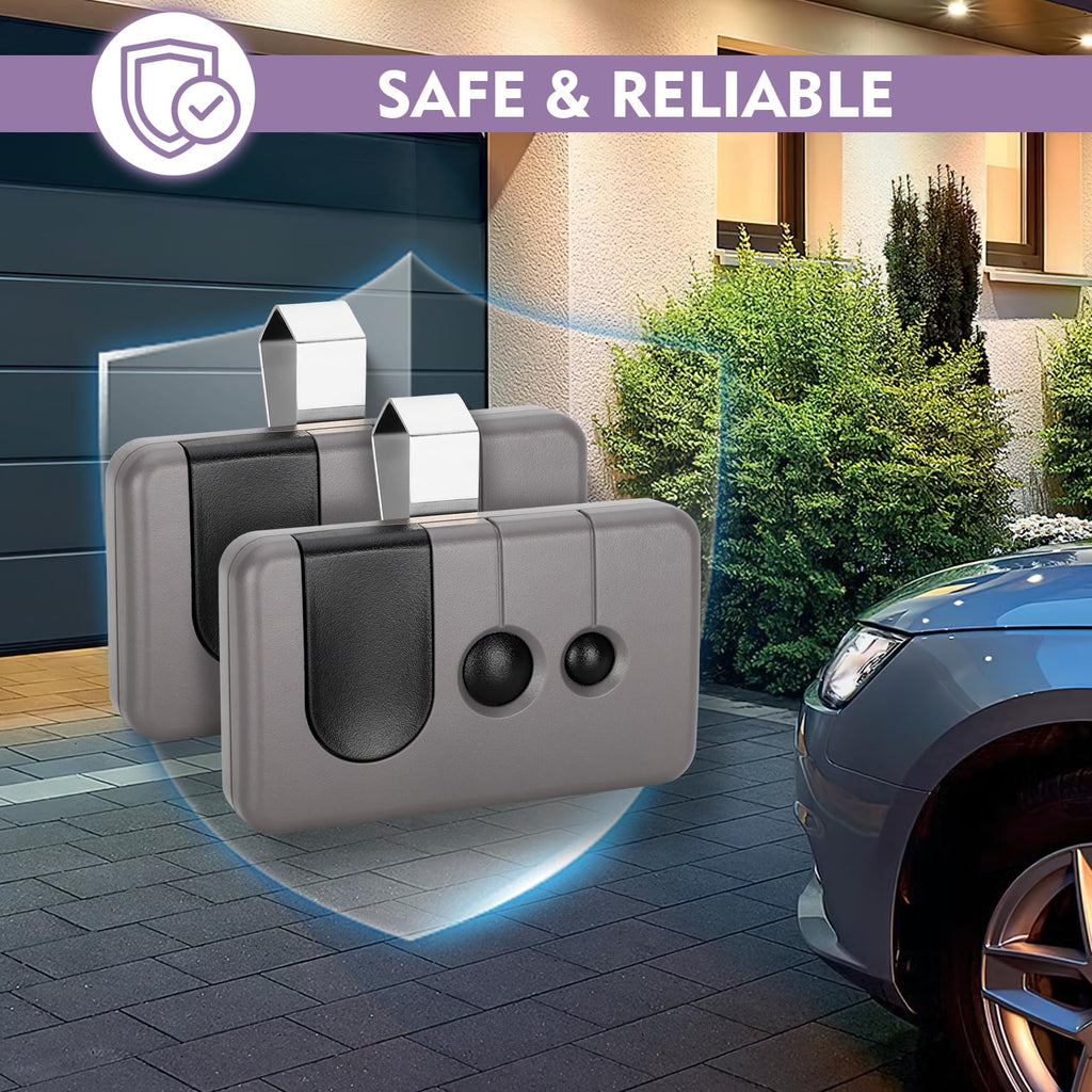 Cooouds 2-Pack Garage Door Remote for Craftsman/LiftMaster Purple Learn Button (2006-2013)