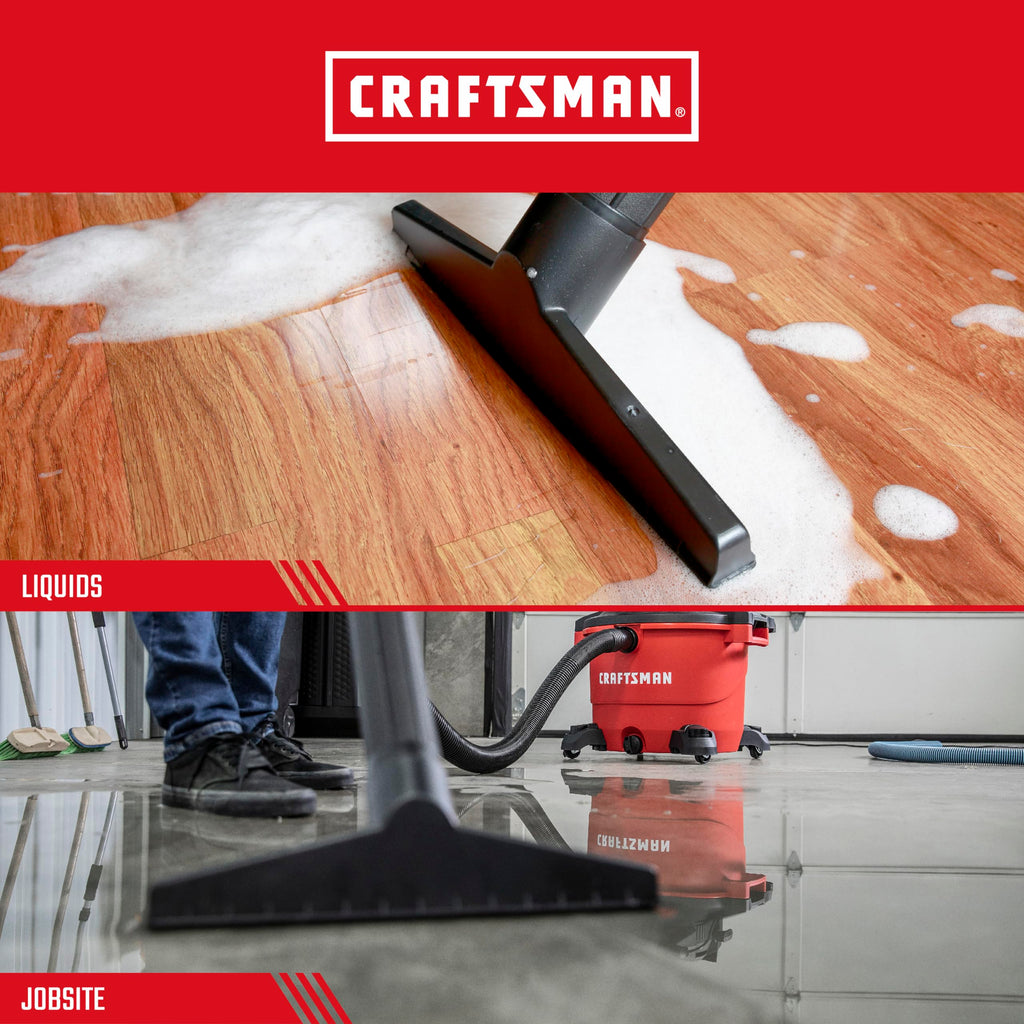 CRAFTSMAN 2-1/2 in Wet Nozzle Attachment for Wet/Dry Vacs – Industrial-Grade, Large-Mess Cleanup