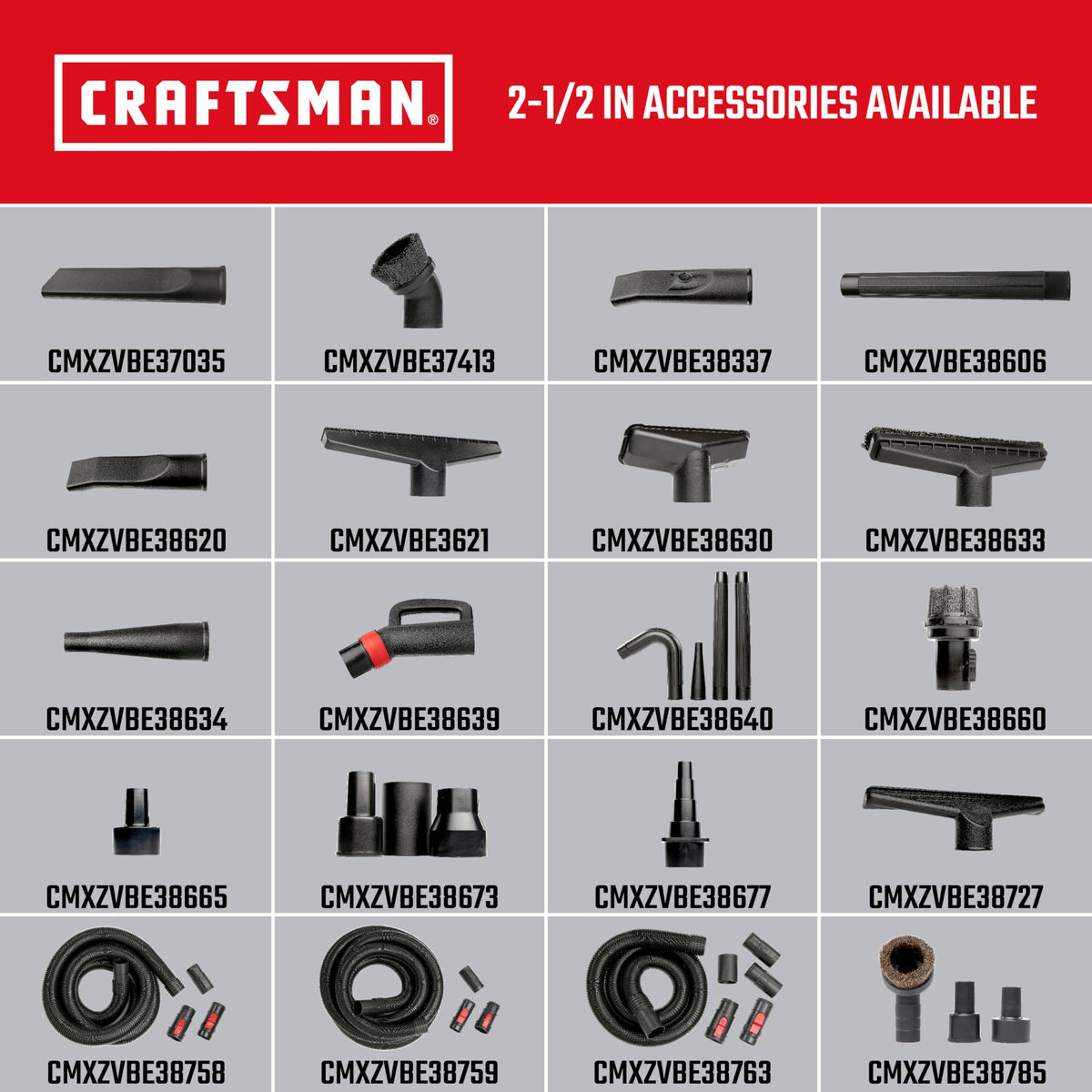 CRAFTSMAN 2-1/2 in Wet Nozzle Attachment for Wet/Dry Vacs – Industrial-Grade, Large-Mess Cleanup