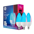 GE Cync Smart LED Bulbs – Color Changing, Matter Compatible, 3-Pack