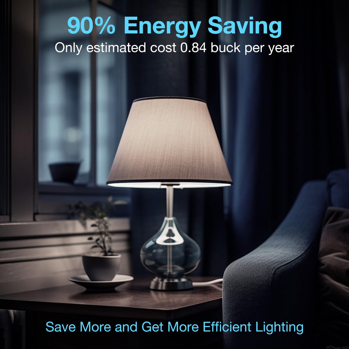 Dalattin A19 Vintage LED Edison Bulbs – 60W Equivalent, 800 lm, 5000K Daylight, E26, 12 Pack