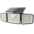 daphino 2500LM Solar Flood Lights with Motion Sensor - 3-Head 270° Wide Angle IP65 Outdoor Lighting