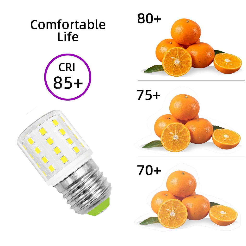 DAPSHU LED AC 100-265V 3.5W Refrigerator KEI D34L Light Bulbs – Daylight White 6000K (Pack of 2)