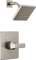 Delta Velum 14 Series Shower Faucet Set – Brushed Nickel, H2Okinetic & Monitor Valve