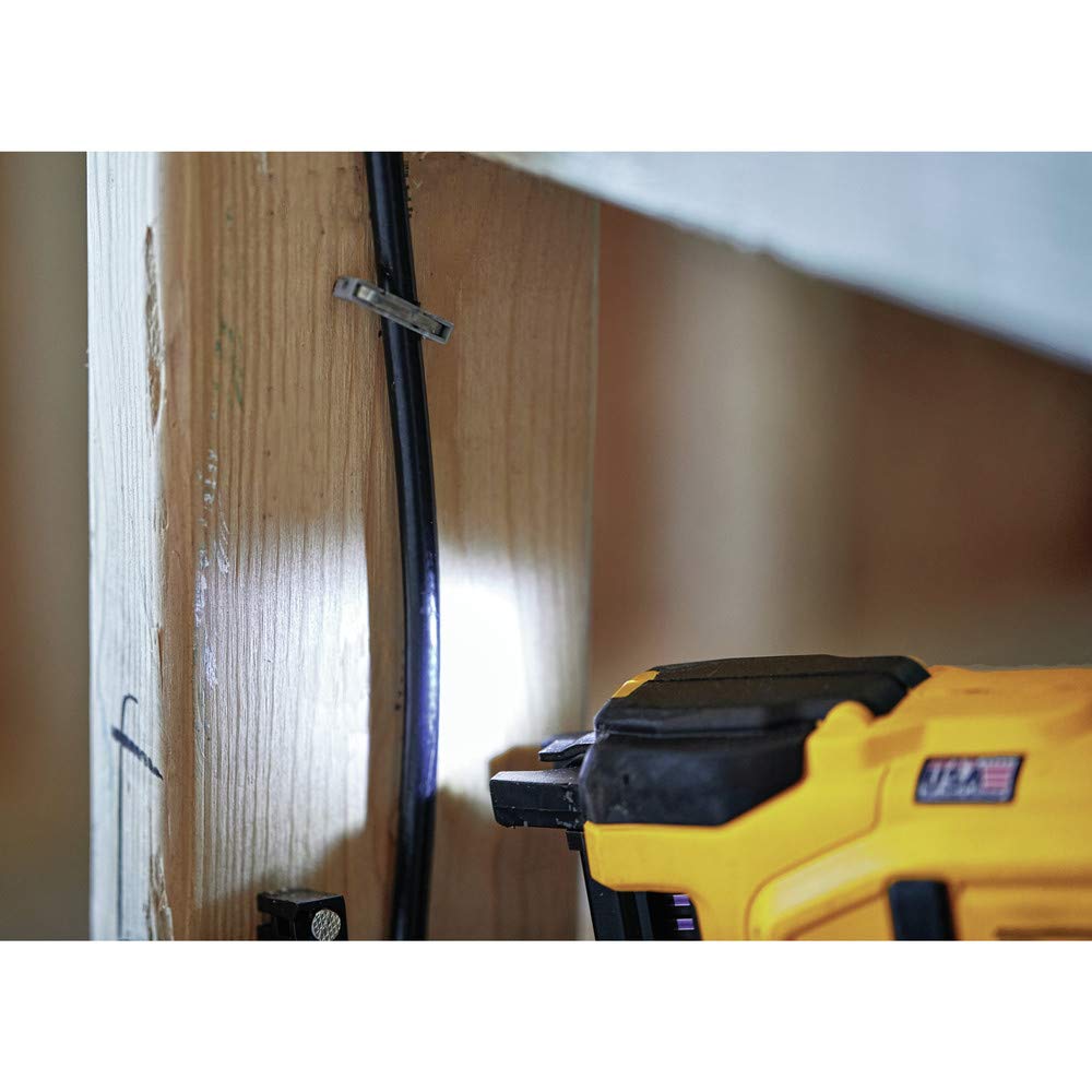 DEWALT 20V MAX Cable Stapler Kit (DCN701D1) – Lightweight, LED Light, Cable Guide