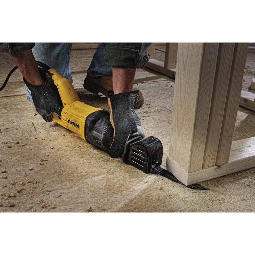 DEWALT DWE305 Reciprocating Saw – 12 Amp, 2900 SPM, 4-Position Blade Clamp