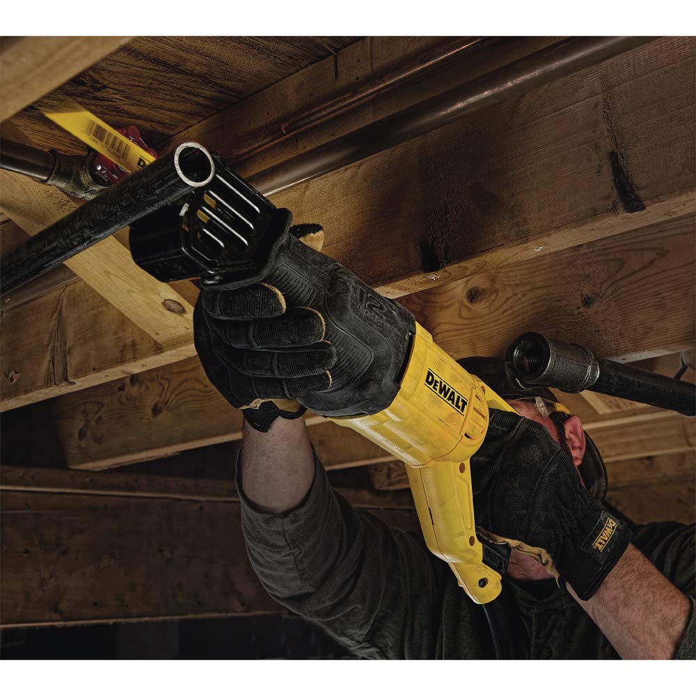DEWALT DWE305 Reciprocating Saw – 12 Amp, 2900 SPM, 4-Position Blade Clamp