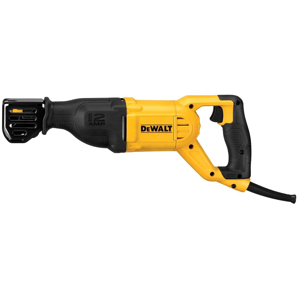 DEWALT DWE305 Reciprocating Saw – 12 Amp, 2900 SPM, 4-Position Blade Clamp